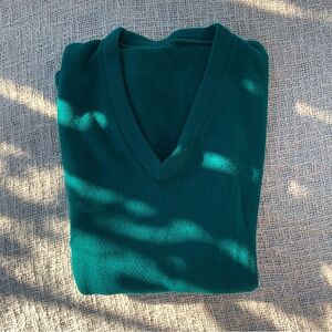 Teal V-Neck Sweater Vest